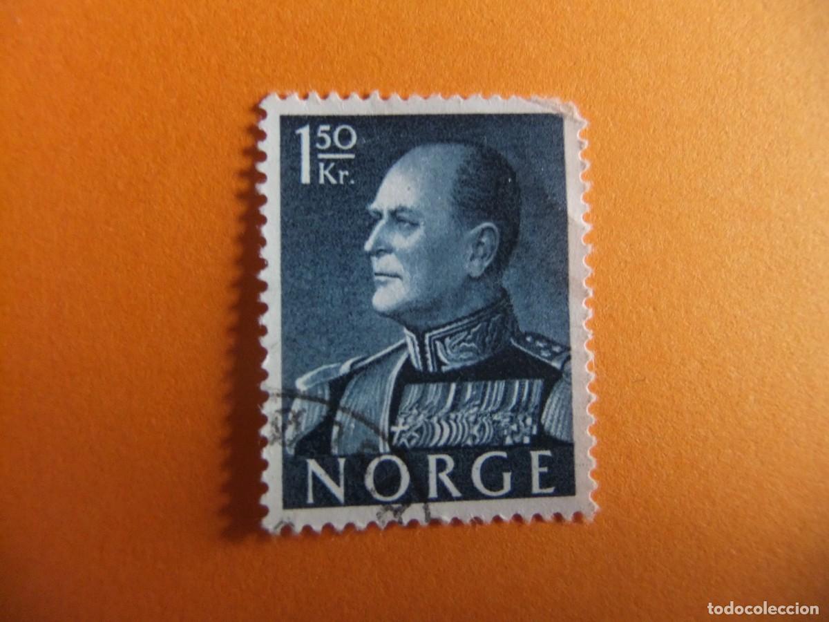 Selos: 59 NORUEGA NORGE 1958 / REY OLAF V / YVERT 387 FU