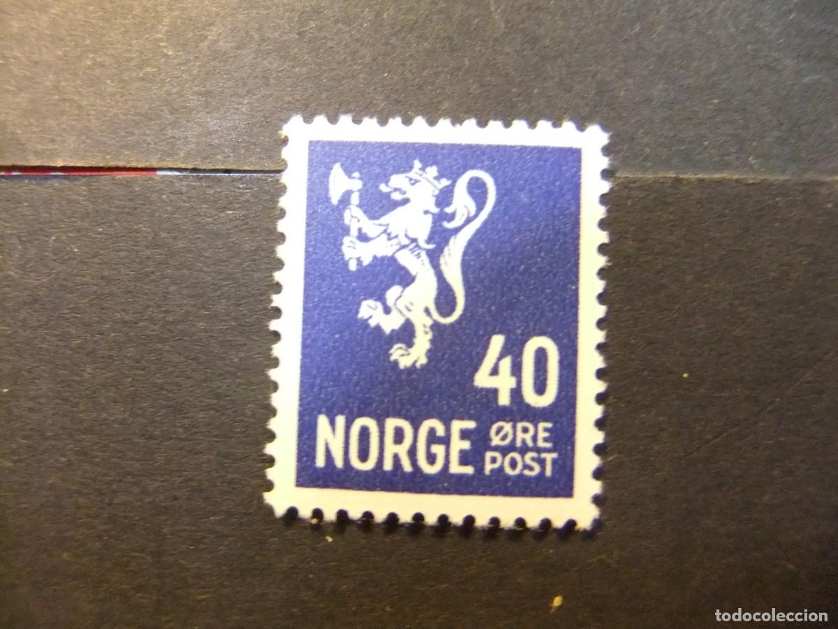 Sellos: L 47 NORUEGA NORGE 1947 / SERIE CORRIENTE / YVERT 290 MH