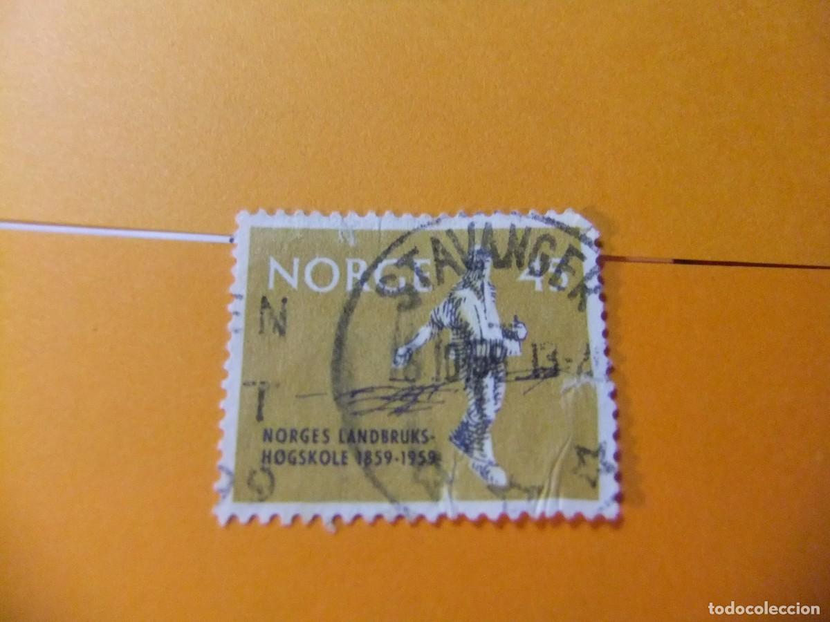 Sellos: L 47 NORUEGA NORGE 1959 / CENTENARIO de la ESCUELA / YVERT 394 FU