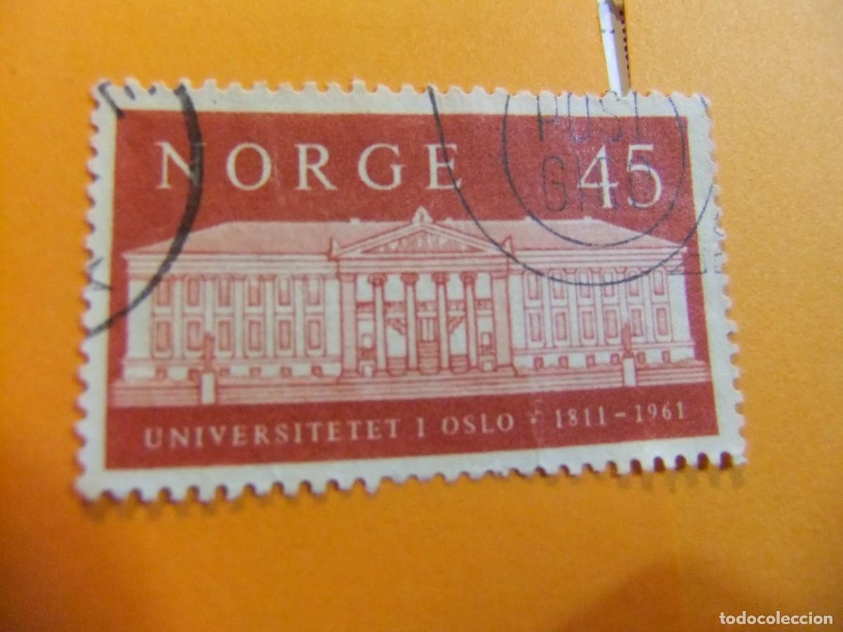 Sellos: L 47 NORUEGA NORGE 1961 / UNIVERSIDAD de OSLO / YVERT 415 FU