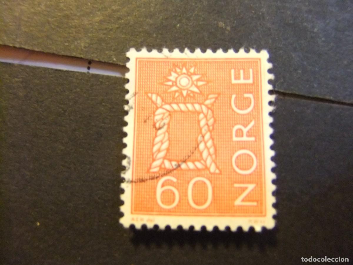 Sellos: L 47 NORUEGA NORGE 1967 / SERIE CORRIENTE ( nudo marino ) / YVERT 445Aa FU