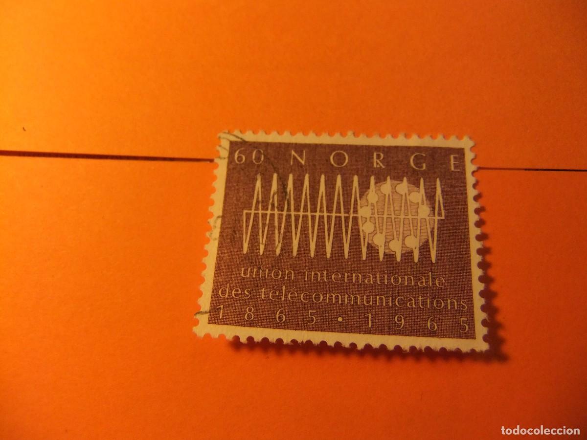 Sellos: L 47 NORUEGA NORGE 1965 / U.I.T. / YVERT 480 FU