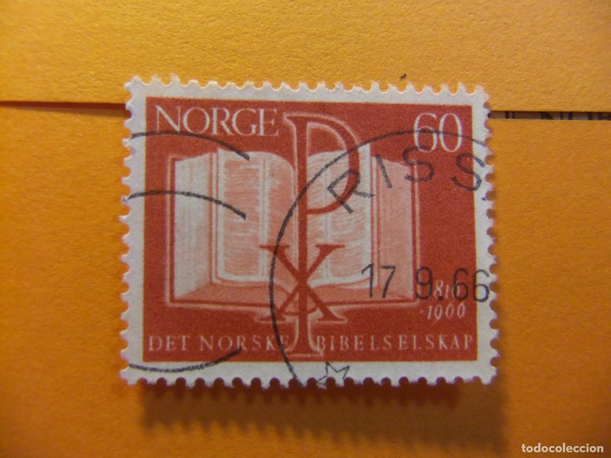 Sellos: L 47 NORUEGA NORGE 1966 / SOCIEDAD BIBLICA / YVERT 495 FU