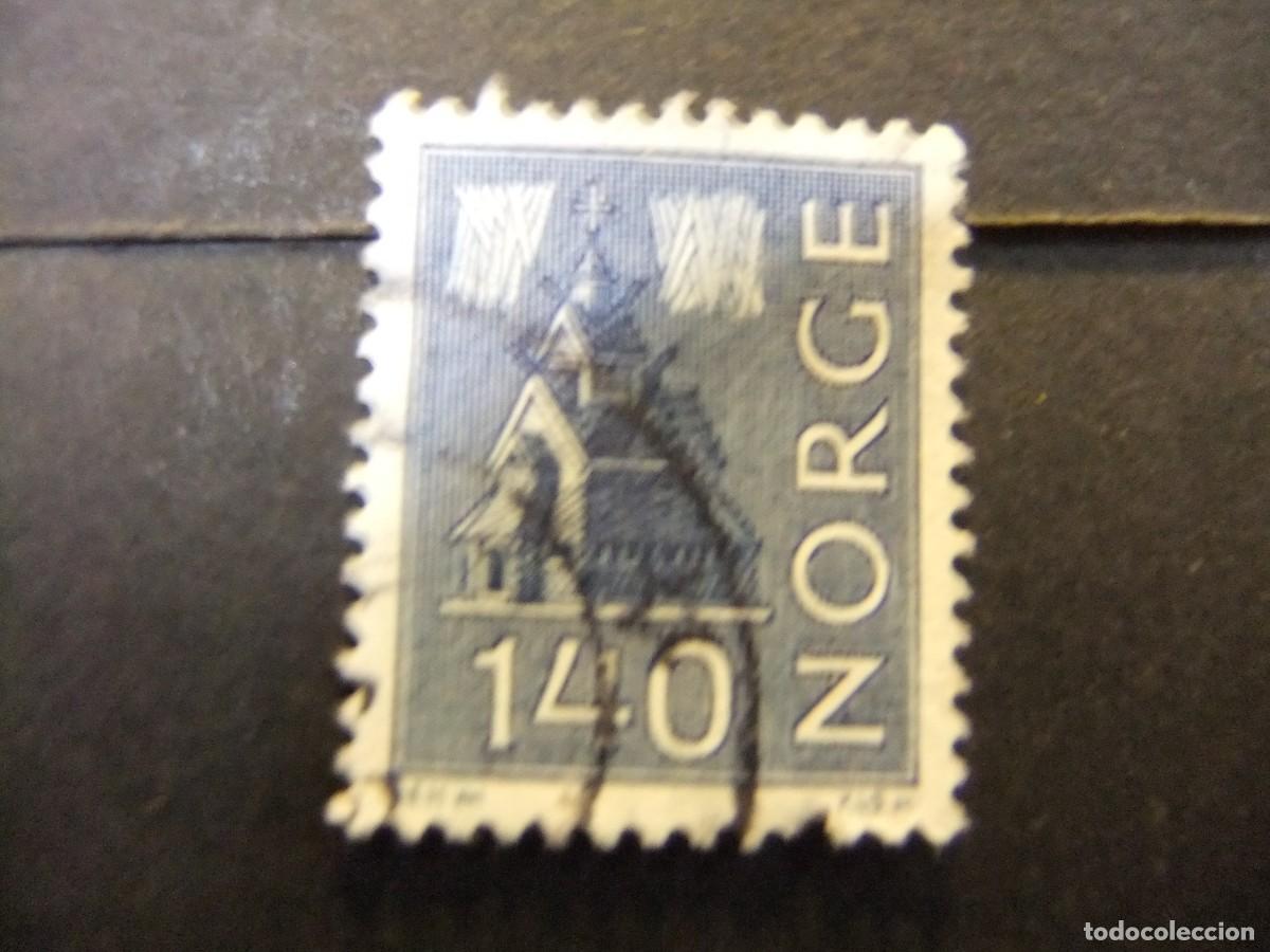 Sellos: L 47 NORUEGA NORGE 1972 - 1973 / SERIE CORRIENTE ( IGLESIA ) / YVERT 593 FU