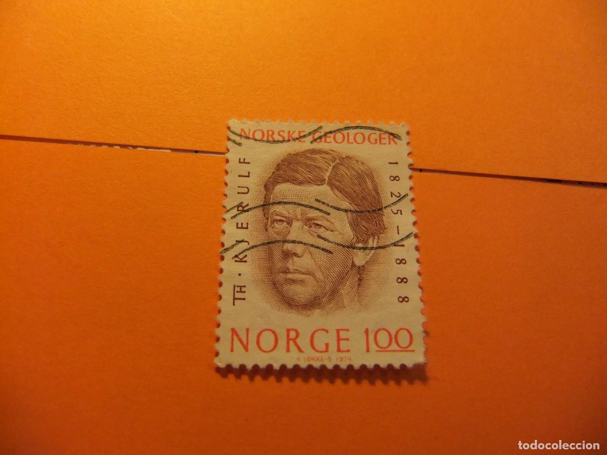 Sellos: L 47 NORUEGA NORGE 1974 / TH. KJERULF ( Geologo ) / / YVERT 645 FU