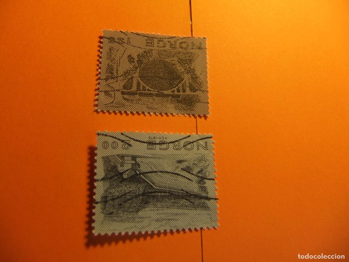 Sellos: L 47 NORUEGA NORGE 1979 / ARTE NOREGO de CONSTRUCCION / YVERT 758 + 759 FU