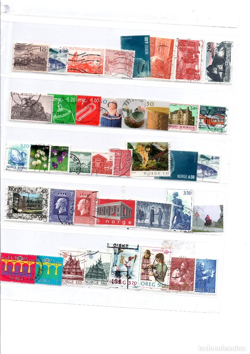 Sellos: Noruega, 40 sellos usados