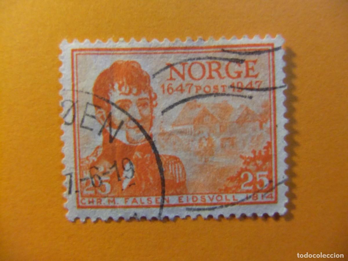 Sellos: 59 NORUEGA NORGE 1947 / CHRISTIAN MAGNUS / YVERT 296 FU