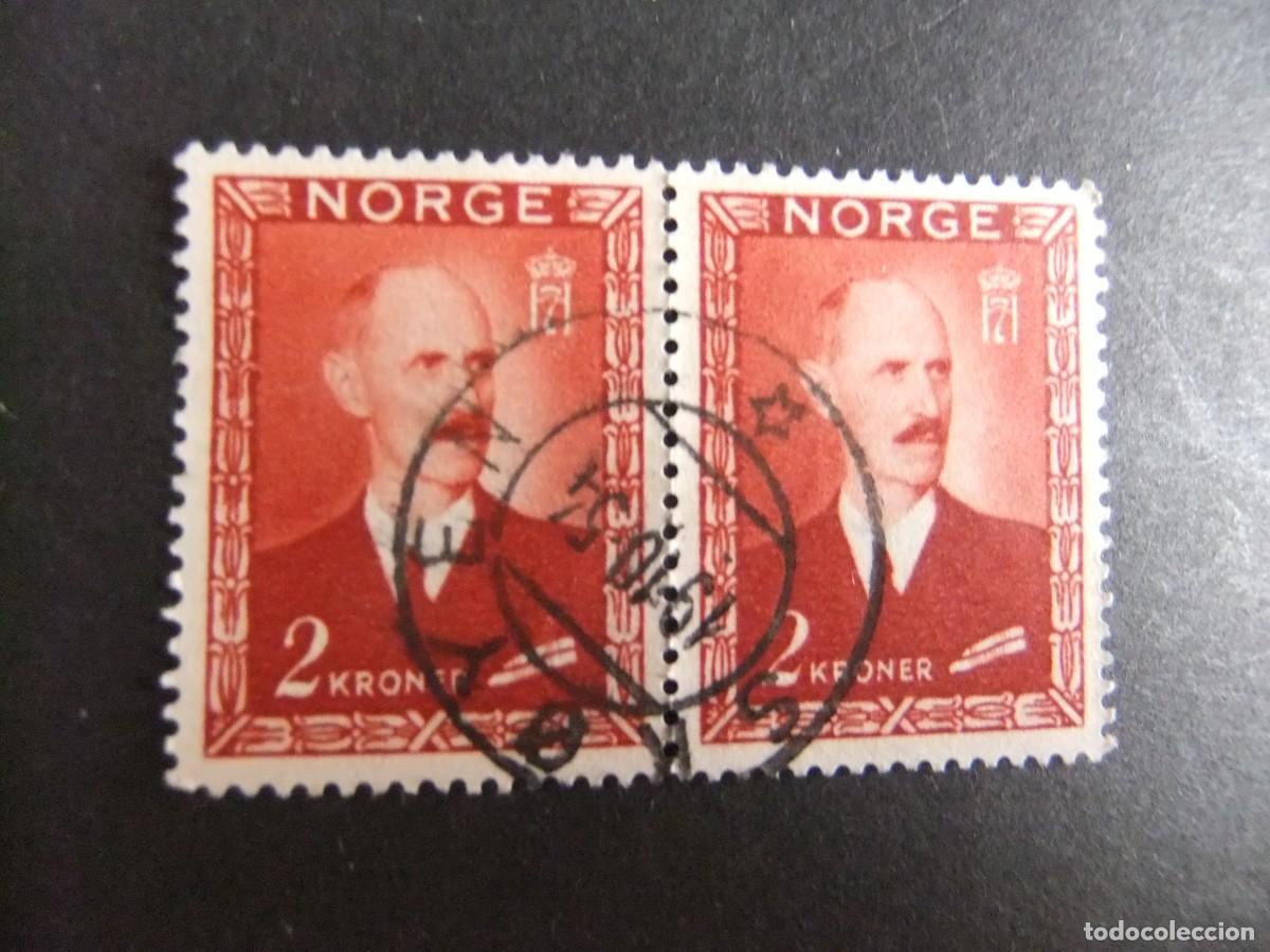 Sellos: 59 NORUEGA NORGE 1946 / REY HAAKON VII / YVERT 287 FU