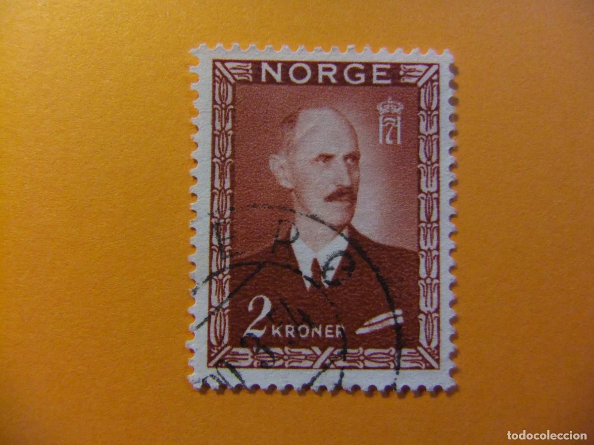 Sellos: 59 NORUEGA NORGE 1946 / REY HAAKON VII / YVERT 287 FU