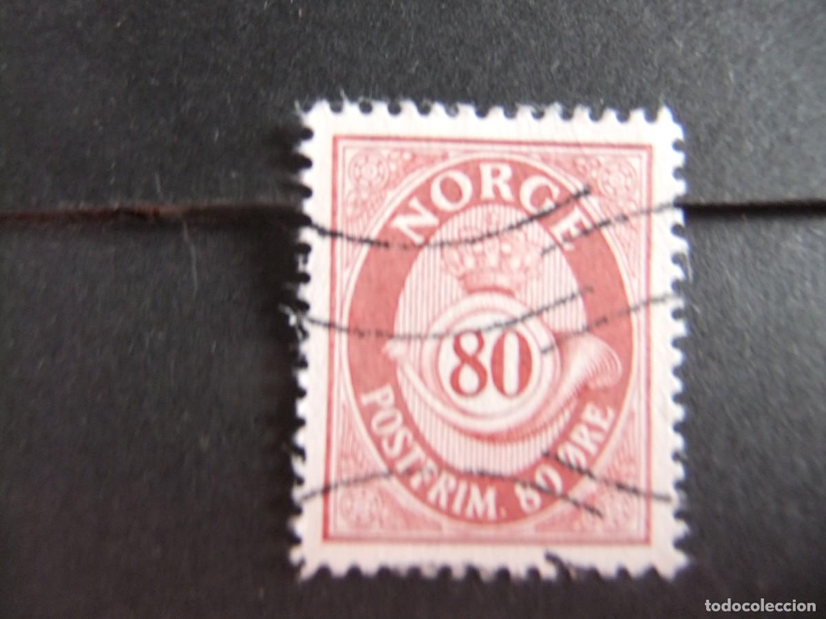 Sellos: L 47 NORUEGA NORGE 1978 / CORREO POSTAL / YVERT 718 FU con fluor