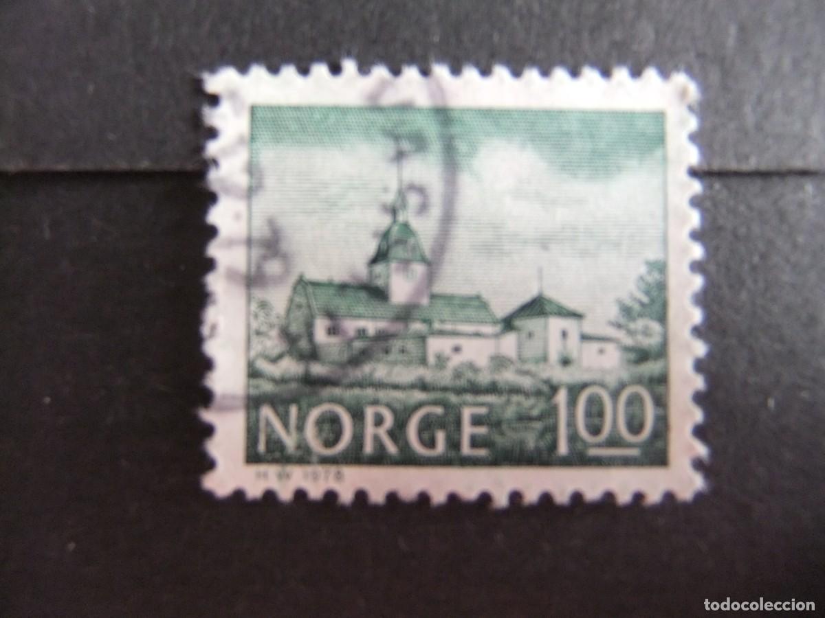 Sellos: L 47 NORUEGA NORGE 1978 / MONUMENTO ( AUSTRAT MANOIR / YVERT 722 FU