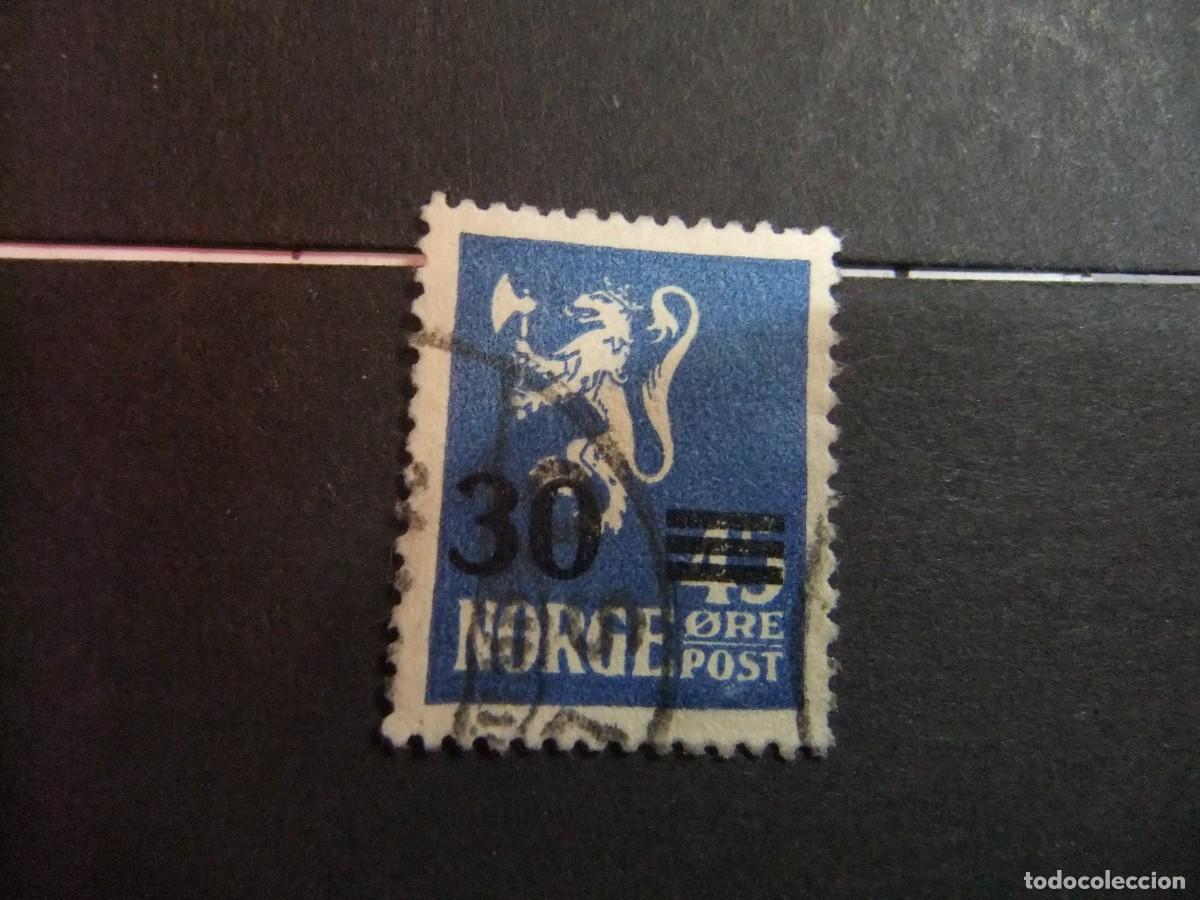 Sellos: L 48 NORUEGA NORGE 1927 1928 / SERIE CORRIENTE / YVERT 125 FU