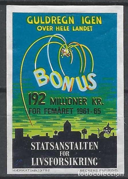 Sellos: NORUEGA 1961-65 - VI&Ntilde;ETA DE ESTADISTICAS, 192 MILLONES DE KR. PARA MUJERES - MSG