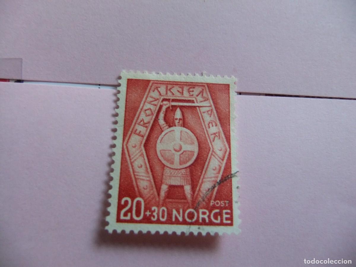 Sellos: L 48 NORUEGA NORGE 1943 / EMBLEMA de VOLUNTARIOS / YVERT 253 MH