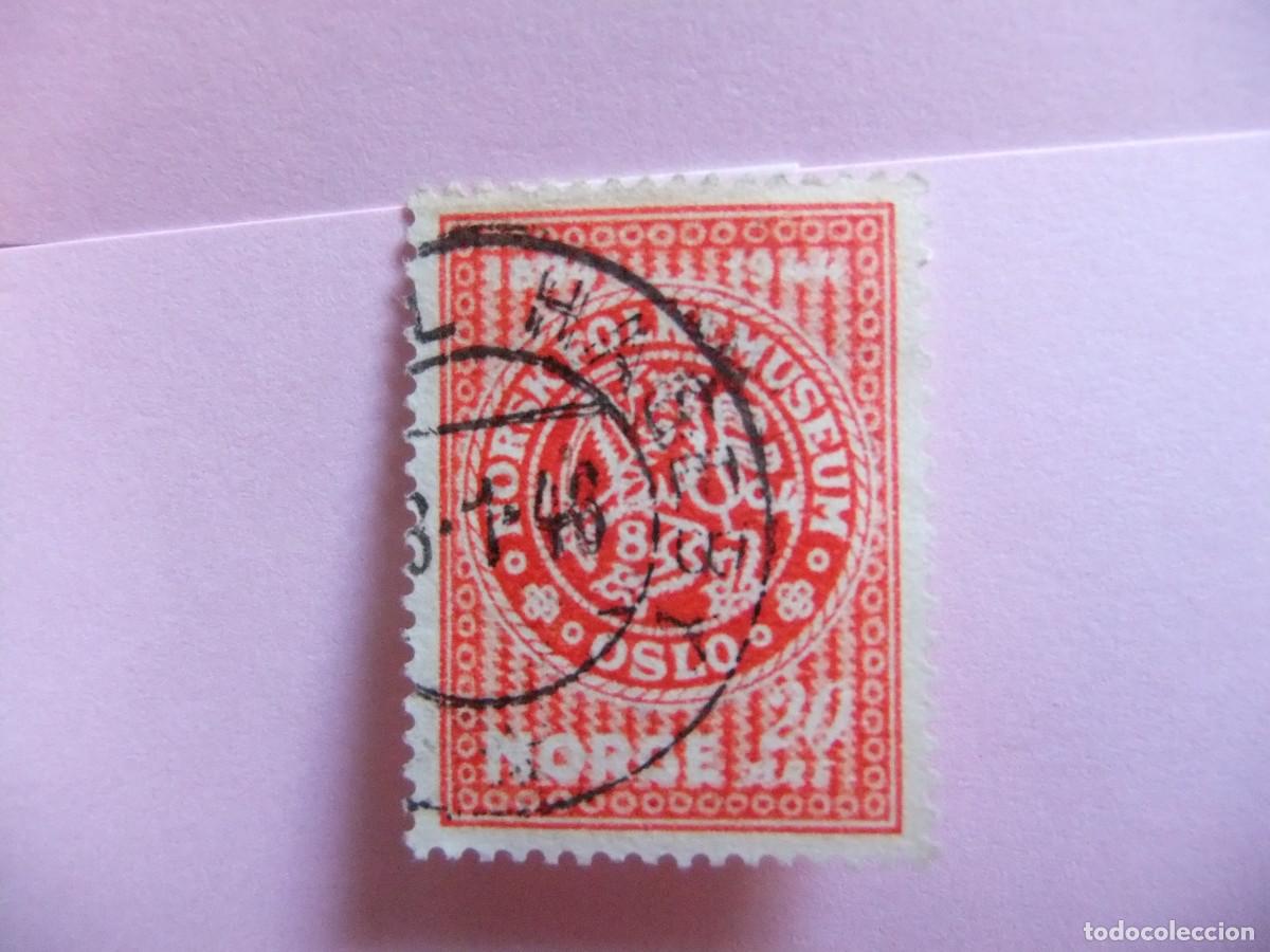Sellos: L 47 NORUEGA NORGE 1945 / CINCUENTENARIO del MUSEO NACIONAL / YVERT 278 FU