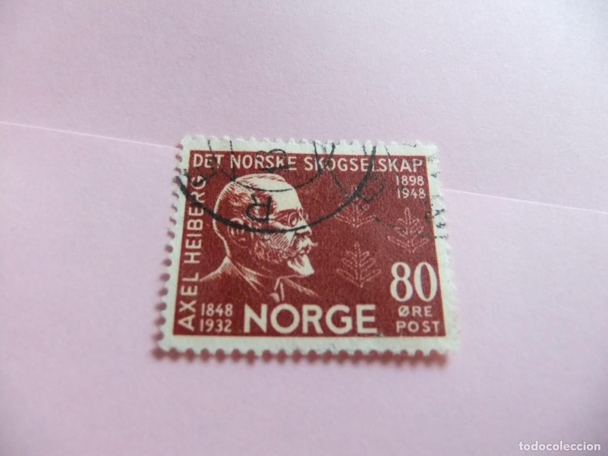 Sellos: L 47 NORUEGA NORGE 1948 / AXEL HEIBERG / YVERT 307 FU