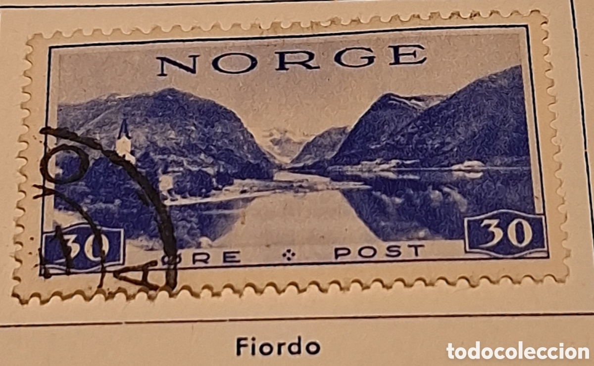 Sellos: Sello de Noruega 1939 Fiordo
