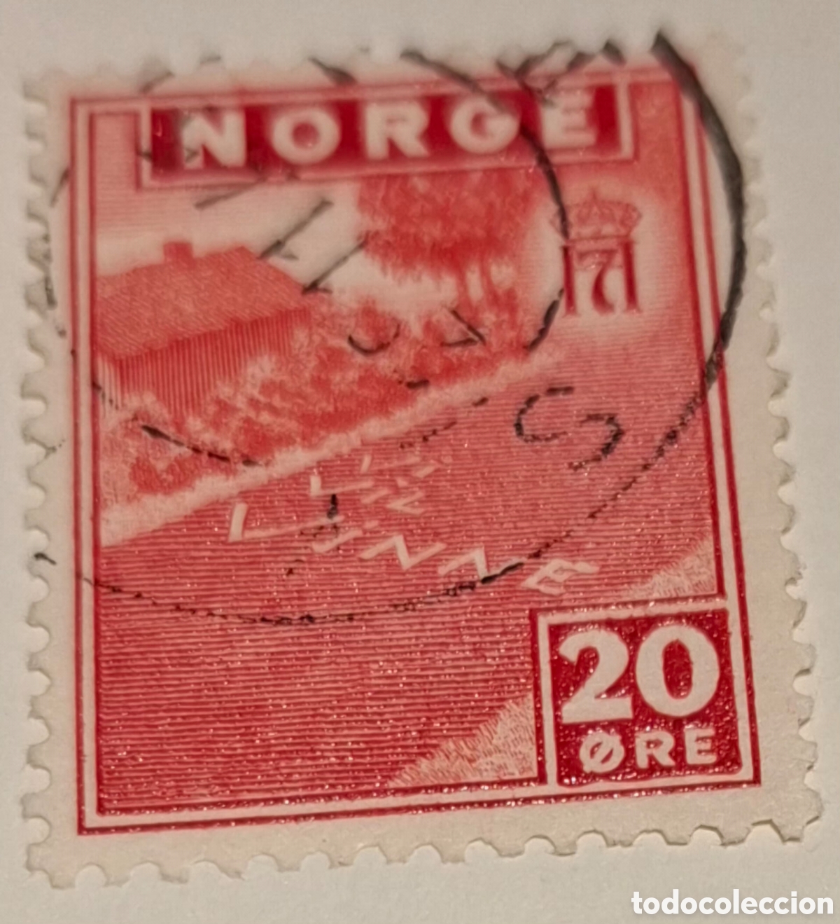 Sellos: Sello Noruega 1943-44 usado