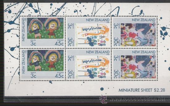 Sellos: NEW ZELANDA HOJA BLOQUE N&ordm; 55 - Foto 1