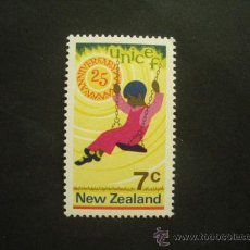 Sellos: NUEVA ZELANDA 1971 IVERT 538 *** 25º ANIVERSARIO DE LA UNICEF. Lote 32652132