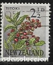 Sellos: NUEVA ZELANDA YVERT 386A, FLORA - Foto 1