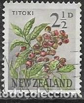 Sellos: NUEVA ZELANDA YVERT 386A, FLORA - Foto 1