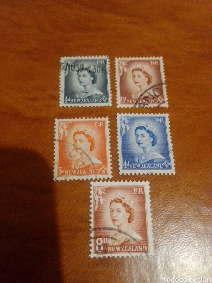 Sellos: Nueva Zelanda Isabel II - Foto 1