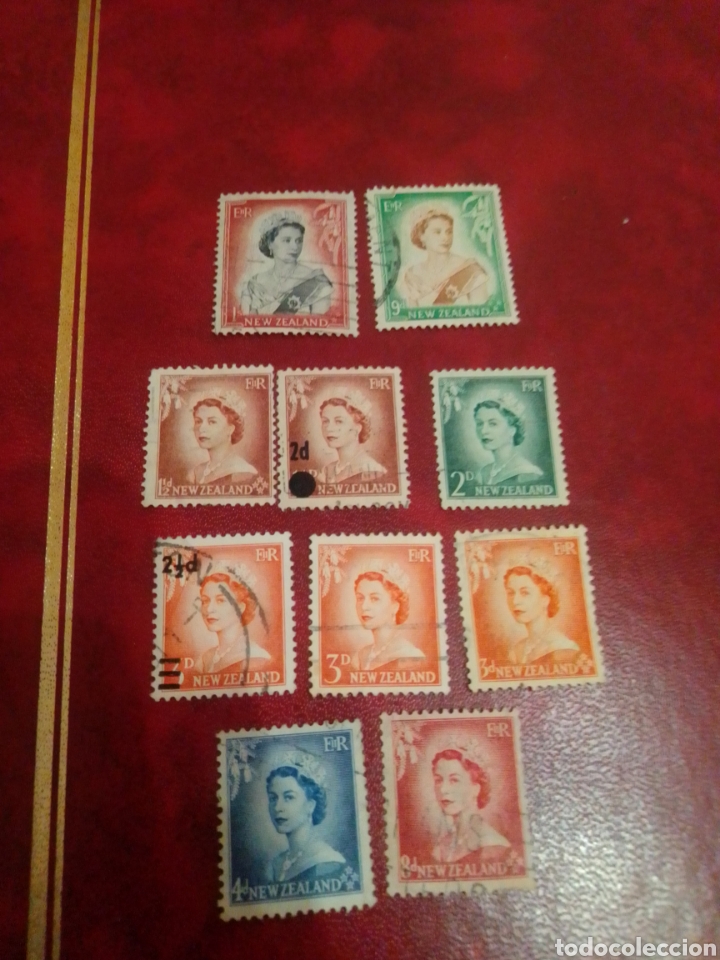 Sellos: Nueva Zelanda Isabel II - Foto 1