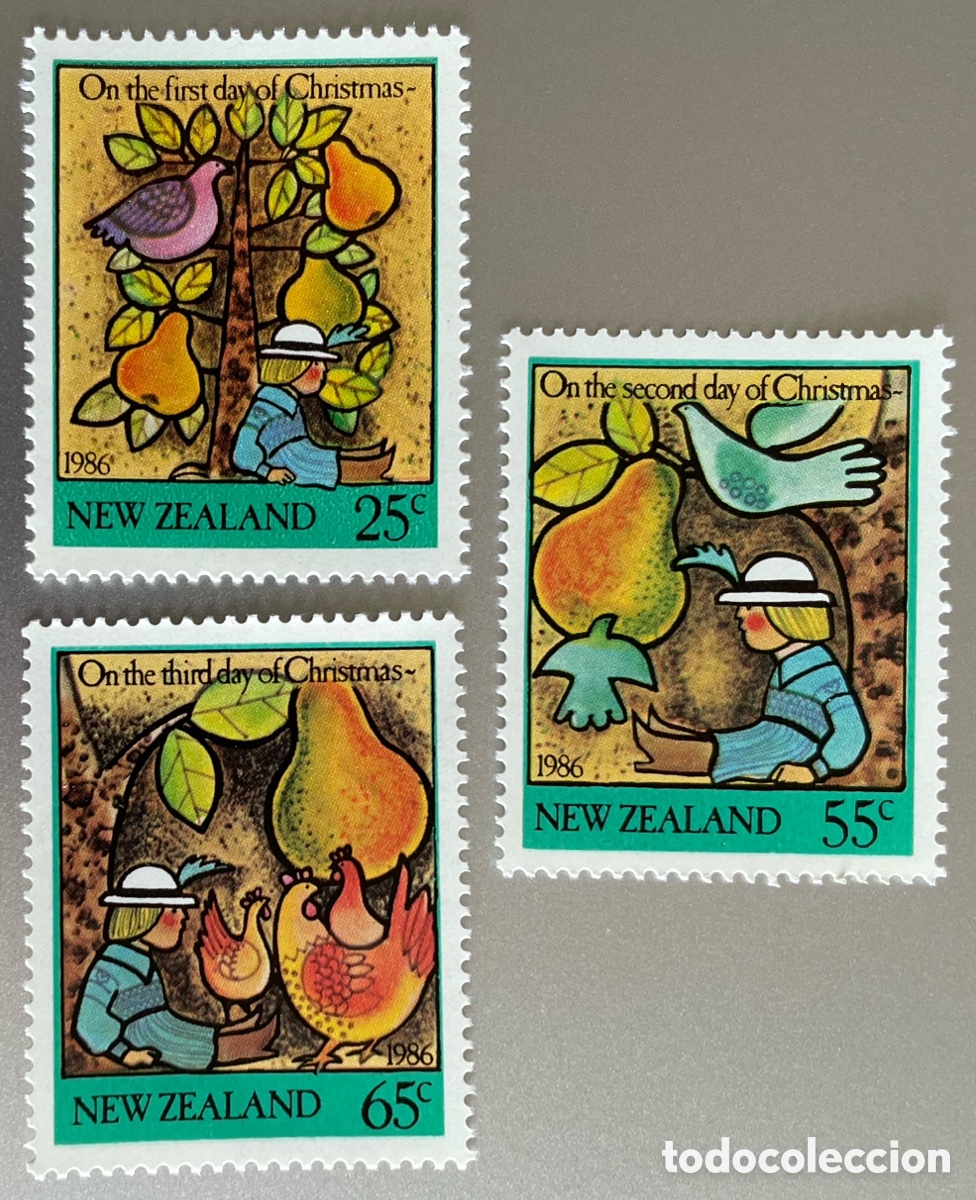Sellos: Nueva Zelanda. Navidad 1986 - Foto 1