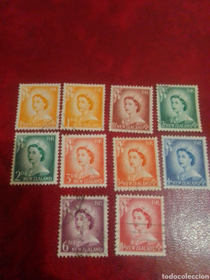 Sellos: Nueva Zelanda Isabel II - Foto 1