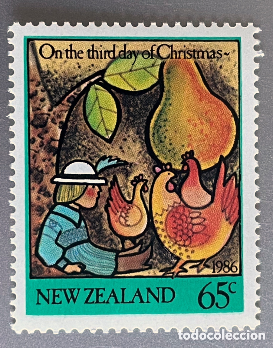 Sellos: Nueva Zelanda. Navidad 1986 - Foto 1