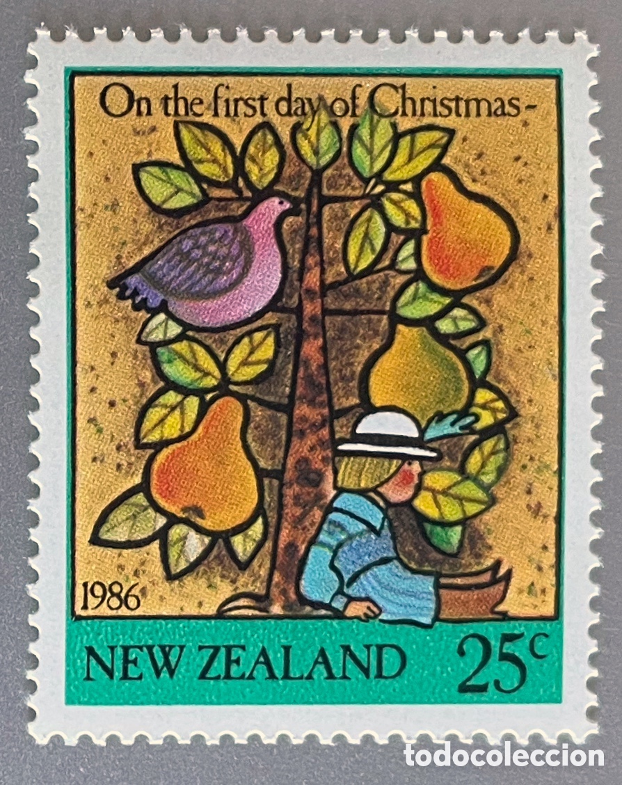 Sellos: Nueva Zelanda. Navidad 1986 - Foto 1