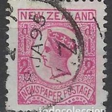 Francobolli: NUEVA ZELANDA 1892 - REINA VICTORIA, SELLO PARA PERIÓDICOS, ½P ROSA - USADO