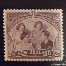 Sellos: SELLO USADO NUEVA ZELANDA 1946 - PAZ - FAMILIA REAL