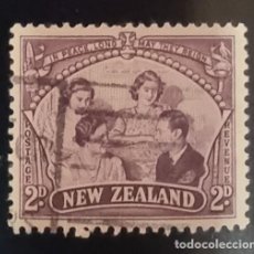 Sellos: SELLO USADO NUEVA ZELANDA 1946 - PAZ - FAMILIA REAL
