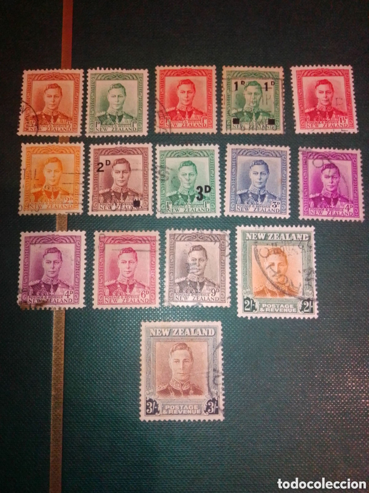 Sellos: Nueva Zelanda Jorge VI - Foto 1