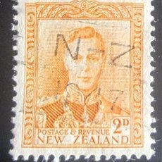 Sellos: SELLO USADO NUEVA ZELANDA 1938- 1941 - REY GEORGE VI - VALOR FACIAL 2D