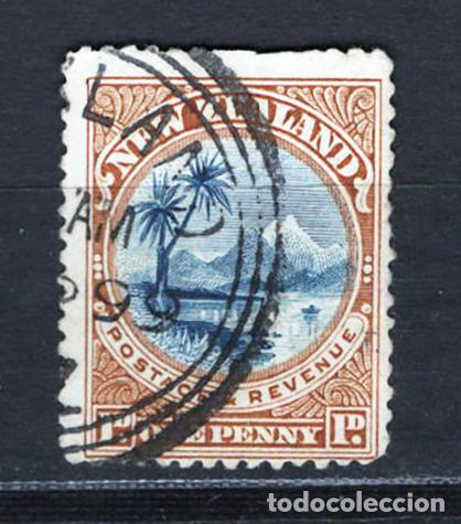 Sellos: NUEVA ZELANDA 1898 usado Yvert 71 - Foto 1