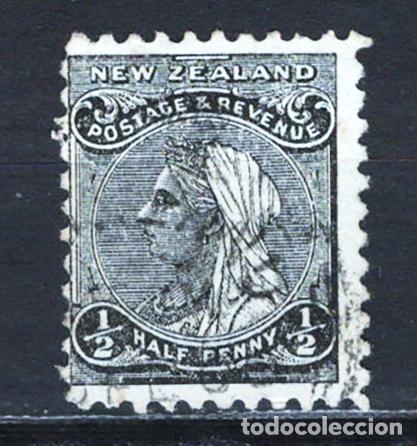 Sellos: NUEVA ZELANDA 1896 usado Yvert 67 - Foto 1