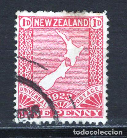 Sellos: NUEVA ZELANDA 1925 usado Yvert 176 - Foto 1