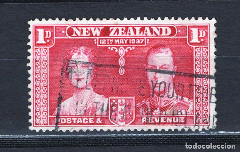 Sellos: NUEVA ZELANDA 1937 usado Yvert 233 - Foto 1