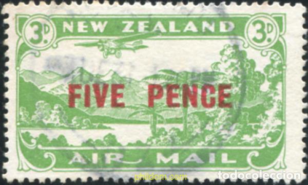 Sellos: 781148 USED NUEVA ZELANDA 1931 CORREO AEREO