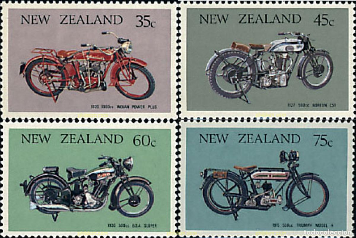 Sellos: 45460 MNH NUEVA ZELANDA 1986 MOTOCICLETAS ANTIGUAS