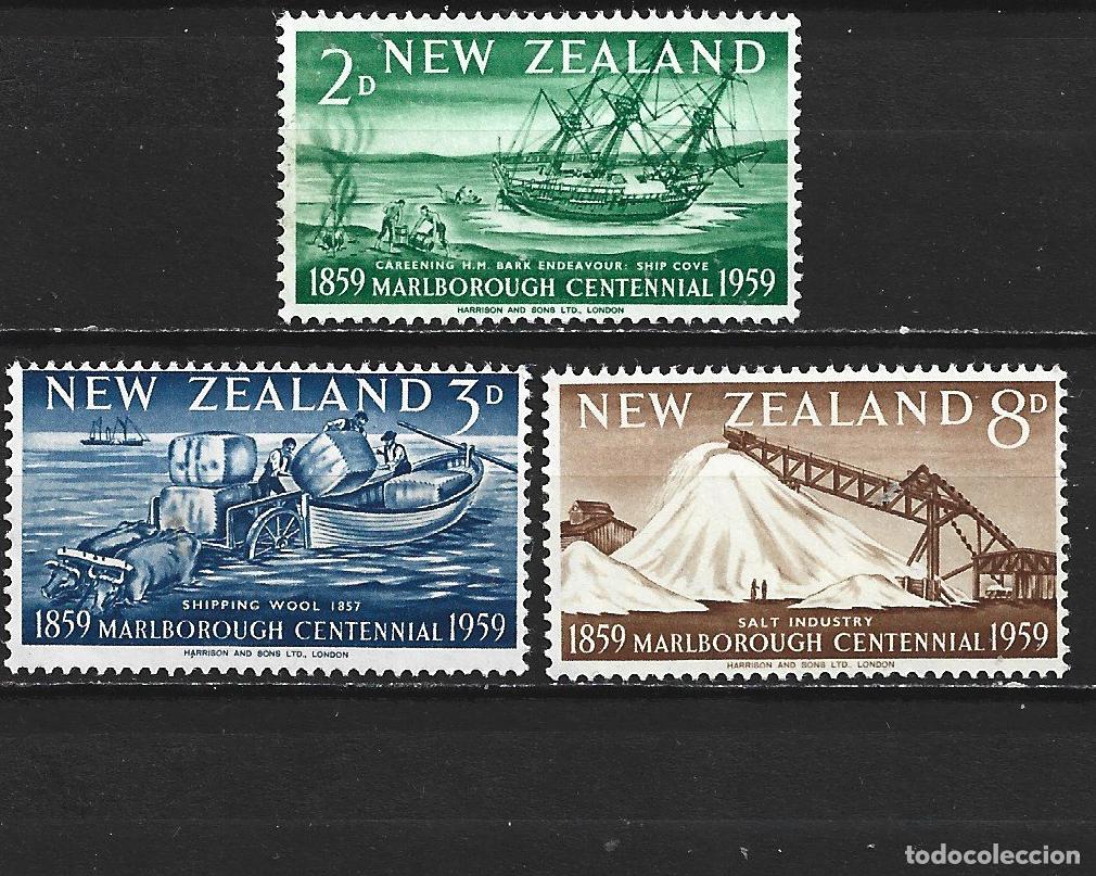 Sellos: NUEVA ZELANDA YVERT NUM. 375/377 SERIE COMPLETA NUEVA SIN GOMA