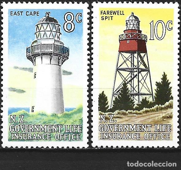 Sellos: NUEVA ZELANDA SERVICIO YVERT NUM. 136/137 ** SERIE COMPLETA SIN FIJASELLOS