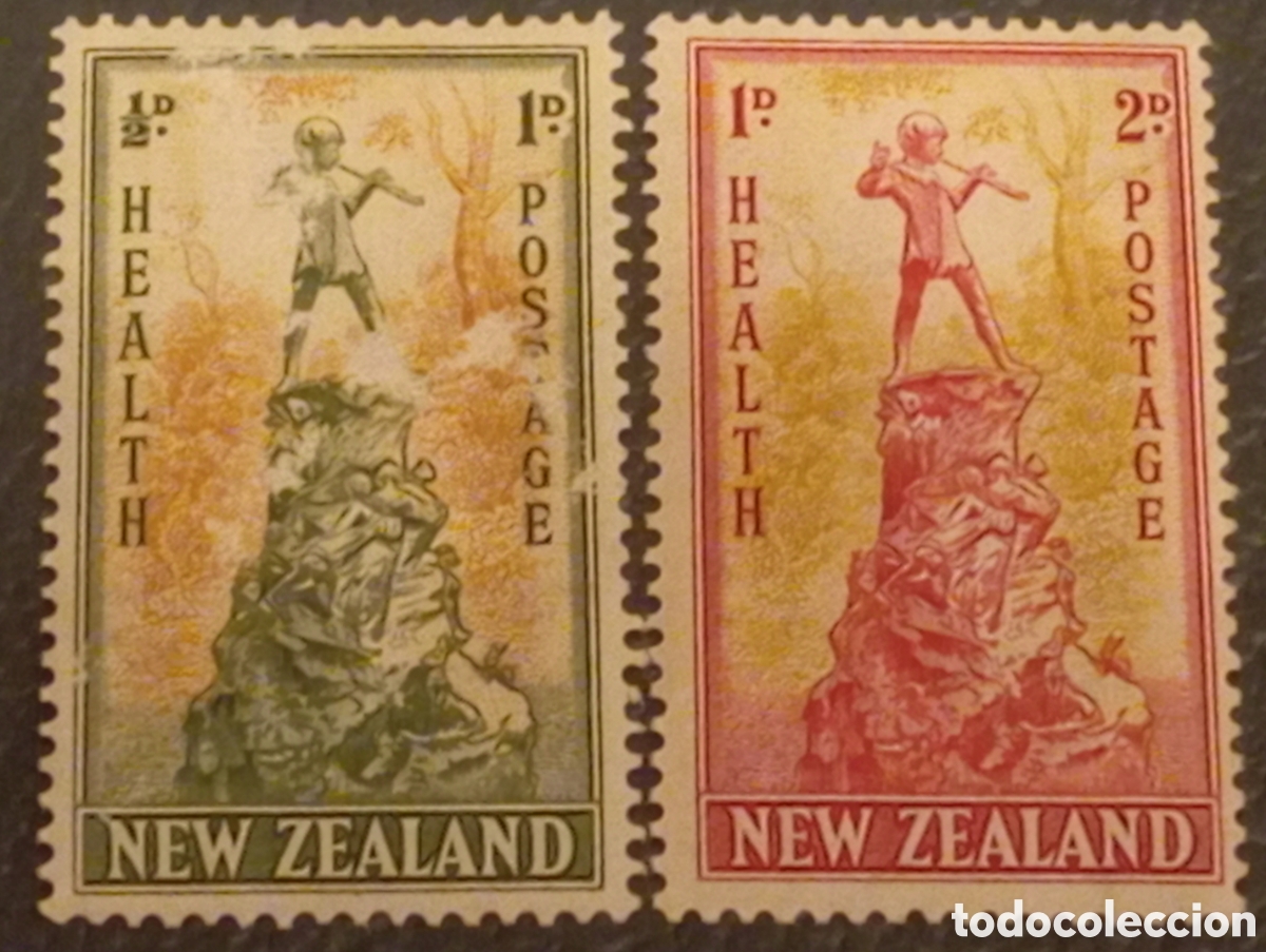 Sellos: 1945 Nueva Zelanda Salud - Set Peter Pan - Scott #B26-B27 / SG 665-666 MNH