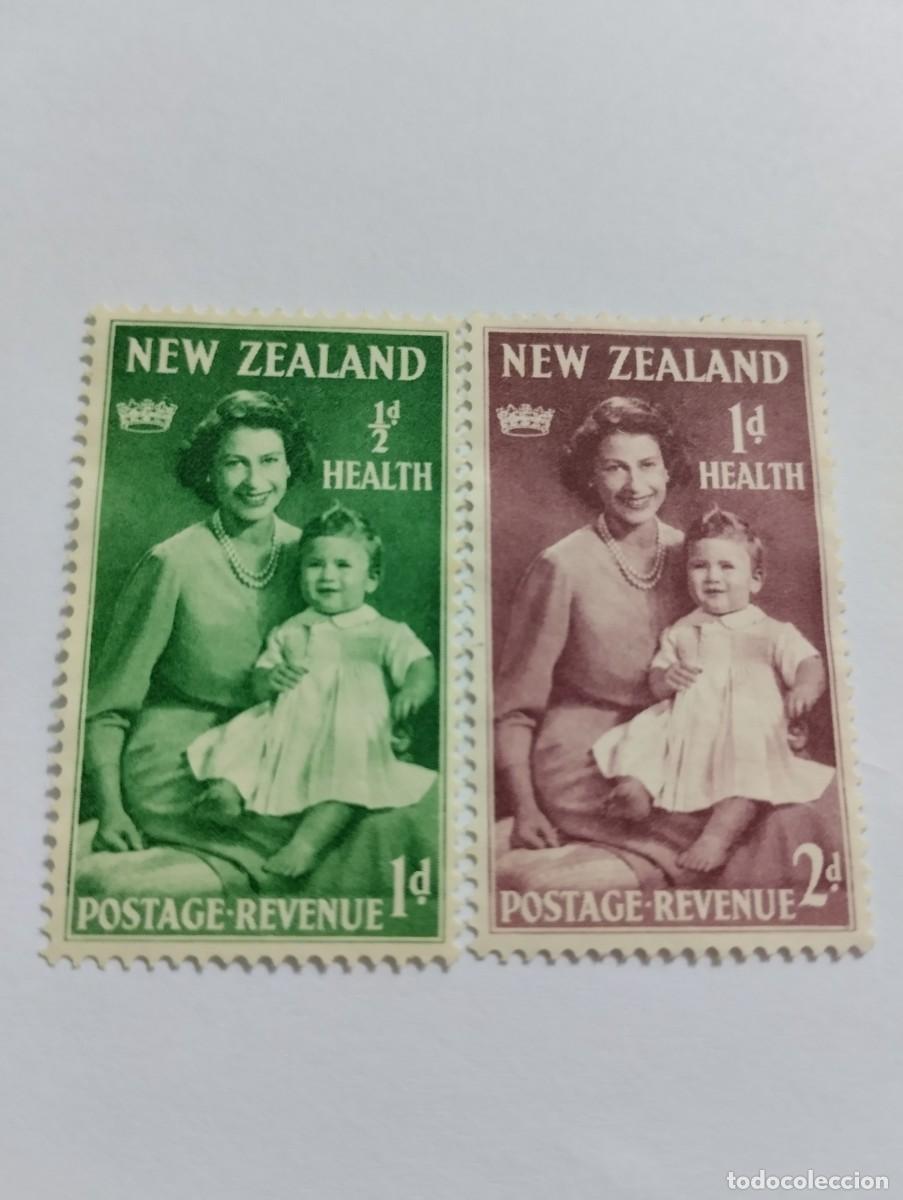 Sellos: SELLOS NUEVA ZELANDA, A&Ntilde;O 1950, SIN GOMA, YVERT 305/06 SERIE COMPLETA.