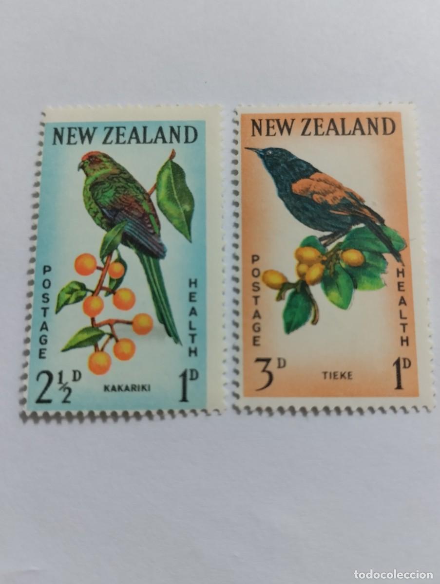 Sellos: SELLOS NUEVA ZELANDA, A&Ntilde;O 1962, SERIE COMPLETA, YVERT 411/12**MNH