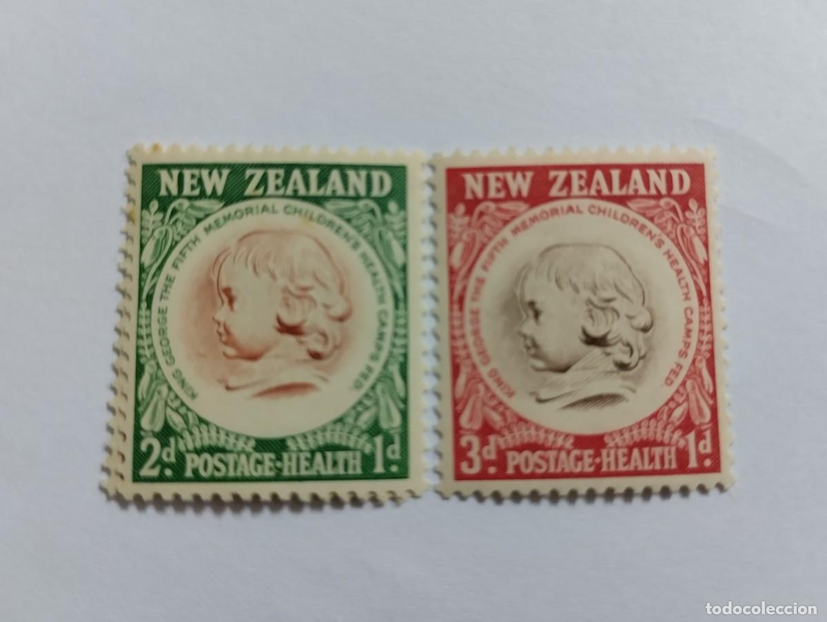 Sellos: SELLOS NUEVA ZELANDA, A&Ntilde;O 1955, MICHEL 351 FALTA, 352/53**MNH, REY JORGE.
